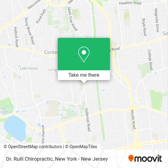 Dr. Rulli Chiropractic map
