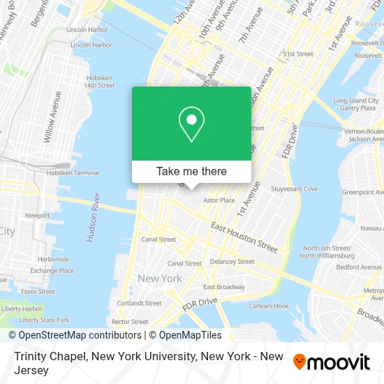 Trinity Chapel, New York University map