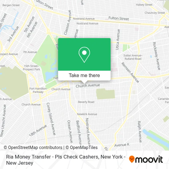 Ria Money Transfer - Pls Check Cashers map