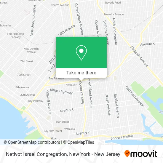 Netivot Israel Congregation map