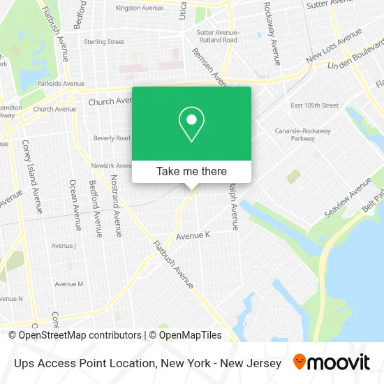 Ups Access Point Location map
