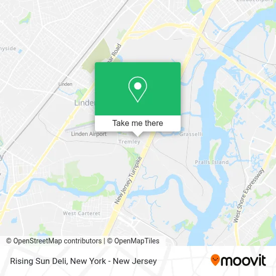 Rising Sun Deli map