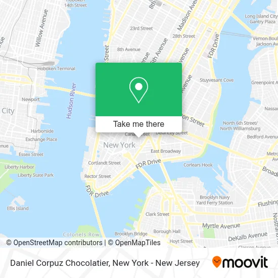 Daniel Corpuz Chocolatier map