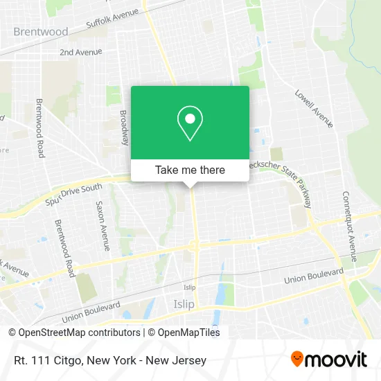 Rt. 111 Citgo map
