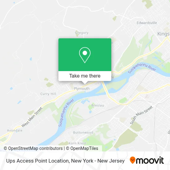 Ups Access Point Location map