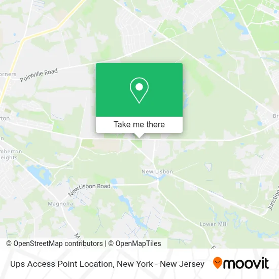 Ups Access Point Location map