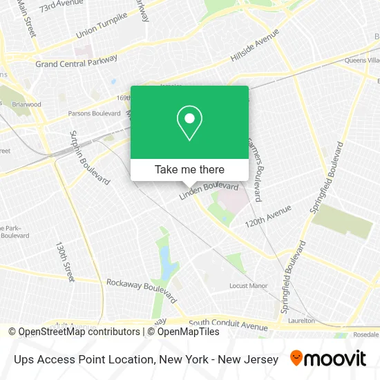 Ups Access Point Location map