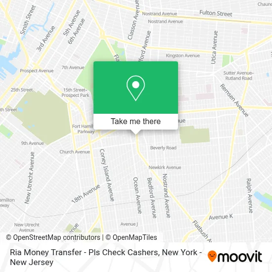 Ria Money Transfer - Pls Check Cashers map