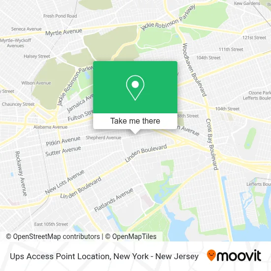 Ups Access Point Location map