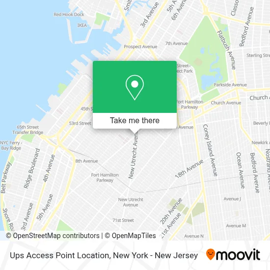 Ups Access Point Location map