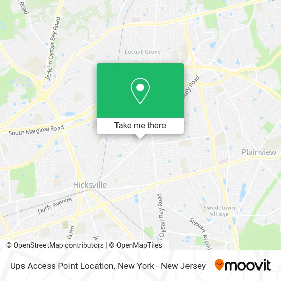 Ups Access Point Location map
