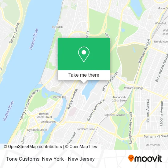 Tone Customs map