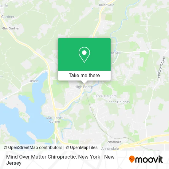 Mind Over Matter Chiropractic map