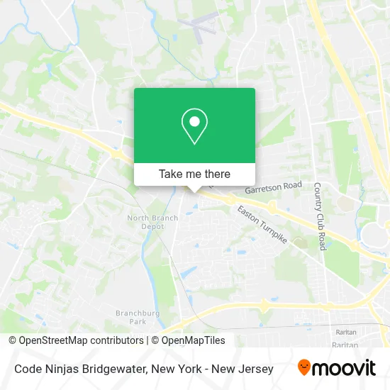 Code Ninjas Bridgewater map