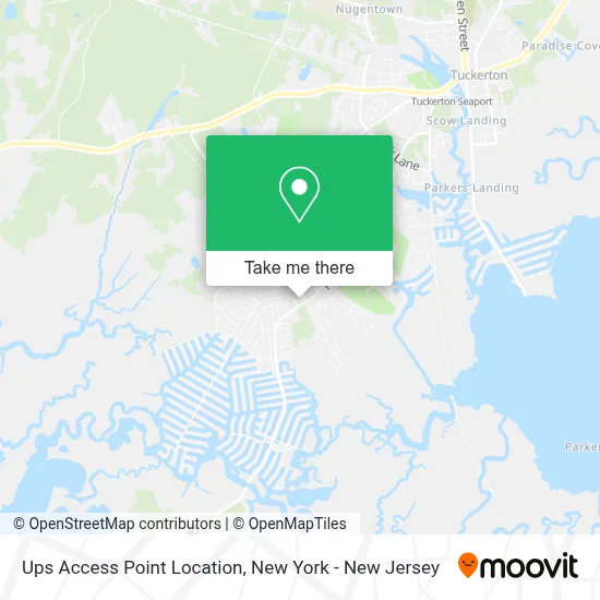 Ups Access Point Location map