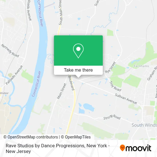 Rave Studios by Dance Progressions map