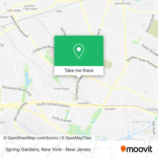 Spring Gardens map