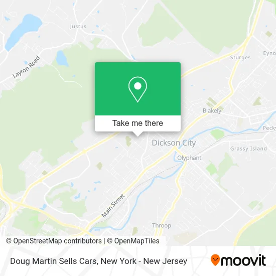 Doug Martin Sells Cars map