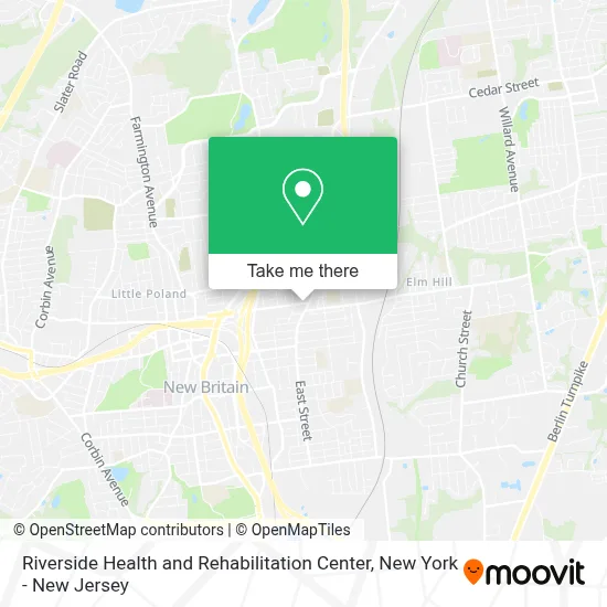 Riverside Health and Rehabilitation Center map