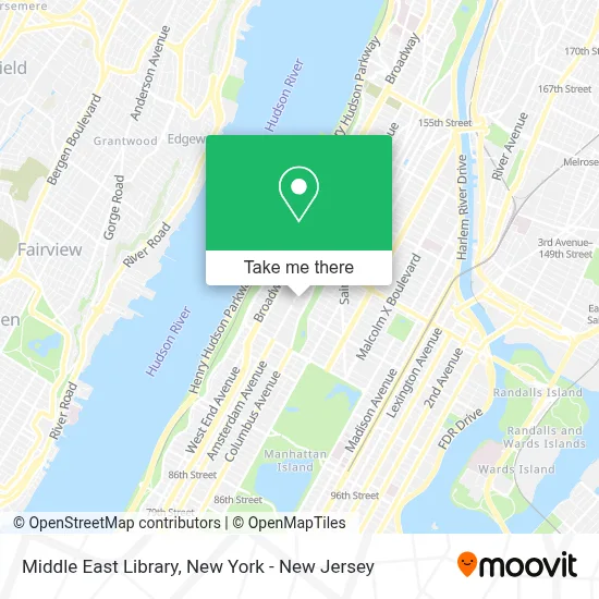 Middle East Library map