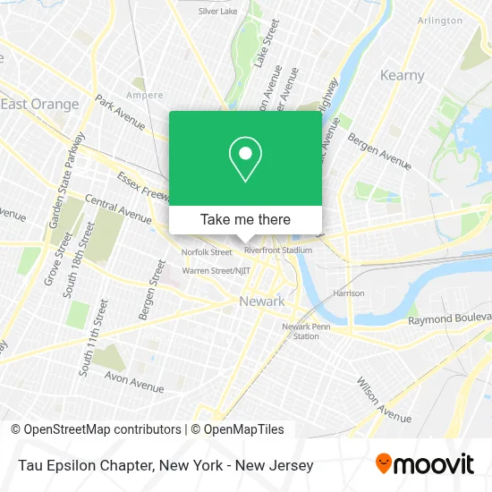 Tau Epsilon Chapter map