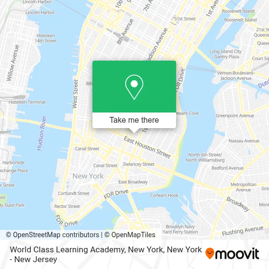 World Class Learning Academy, New York map