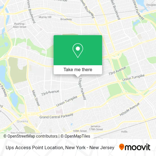 Ups Access Point Location map