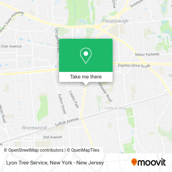 Lyon Tree Service map