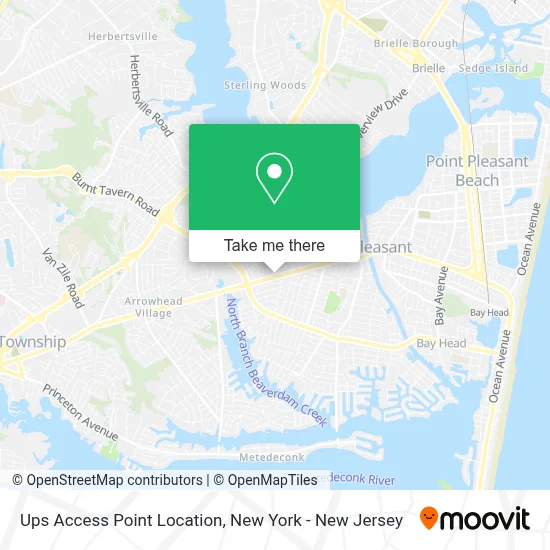 Ups Access Point Location map