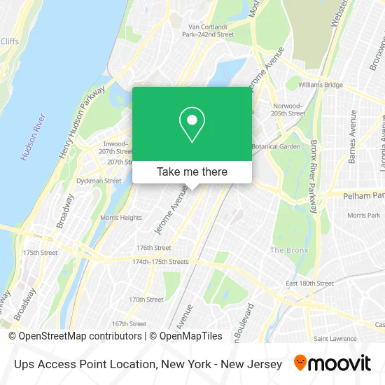 Ups Access Point Location map