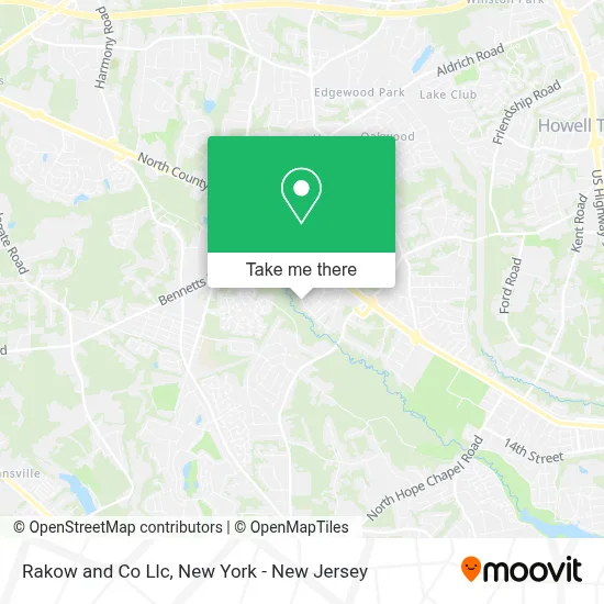 Rakow and Co Llc map