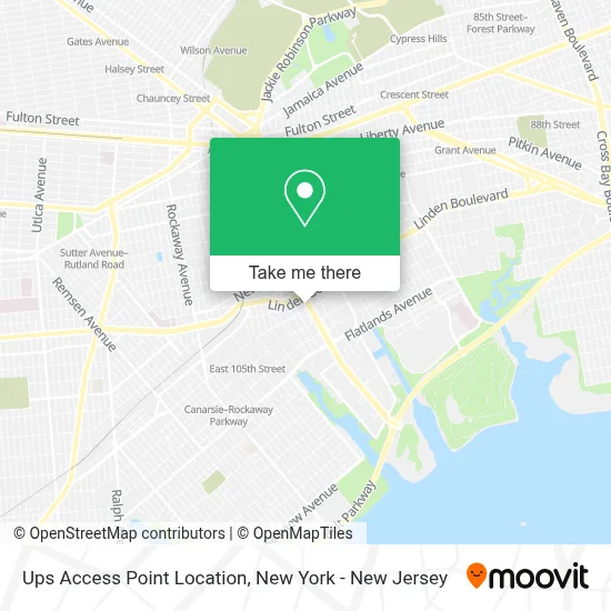 Ups Access Point Location map