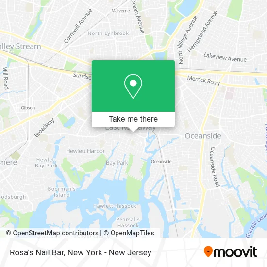 Rosa's Nail Bar map