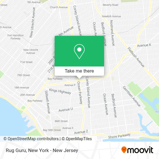 Rug Guru map