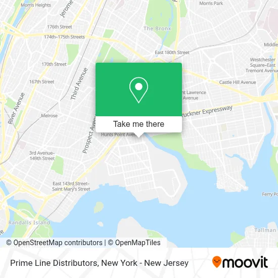 Prime Line Distributors map