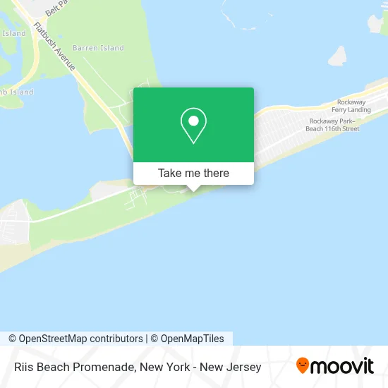 Riis Beach Promenade map