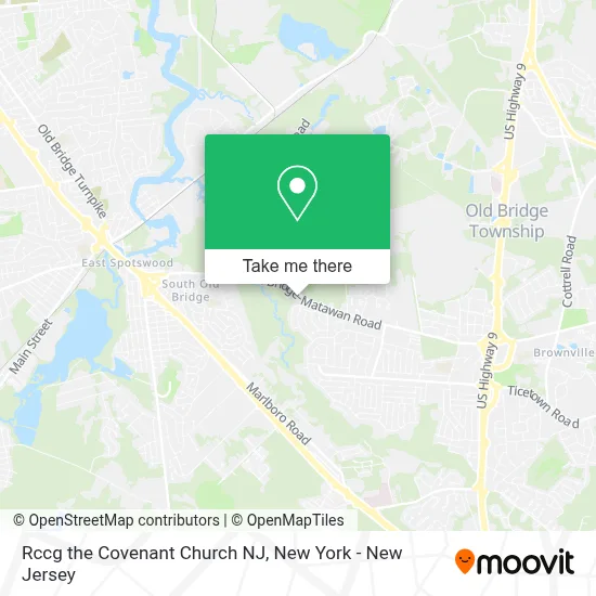 Rccg the Covenant Church NJ map