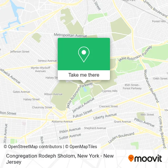 Congregation Rodeph Sholom map