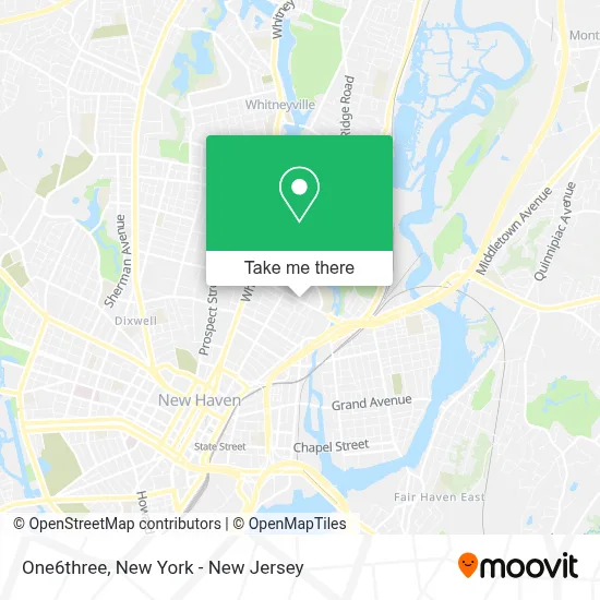 One6three map