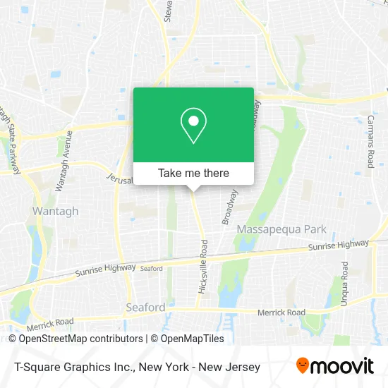 T-Square Graphics Inc. map