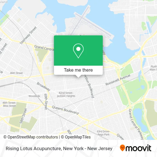 Rising Lotus Acupuncture map