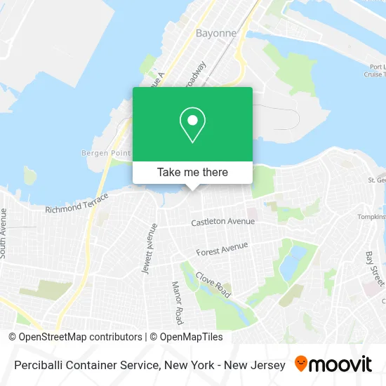Perciballi Container Service map
