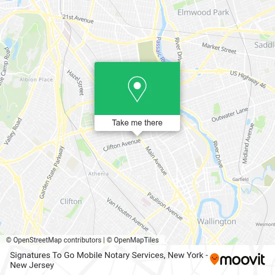 Signatures To Go Mobile Notary Services map