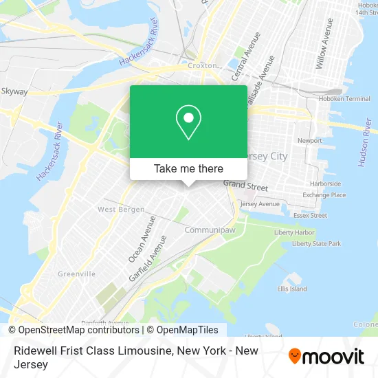 Ridewell Frist Class Limousine map