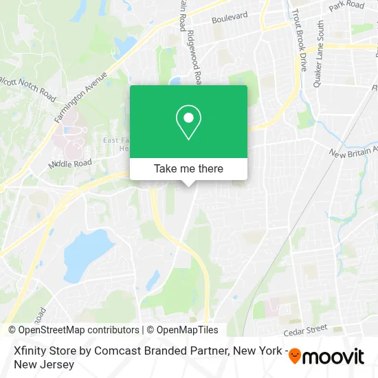 Xfinity Store by Comcast Branded Partner map