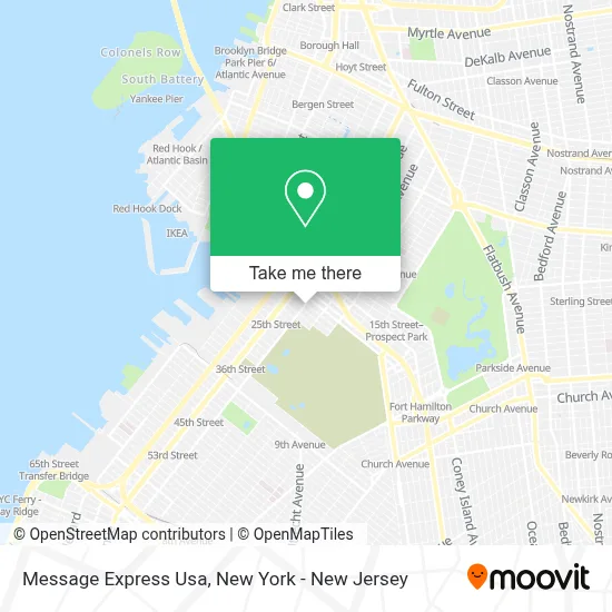 Message Express Usa map