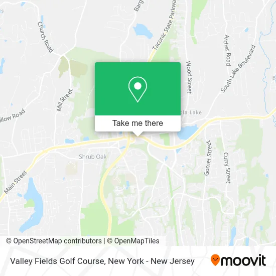 Valley Fields Golf Course map