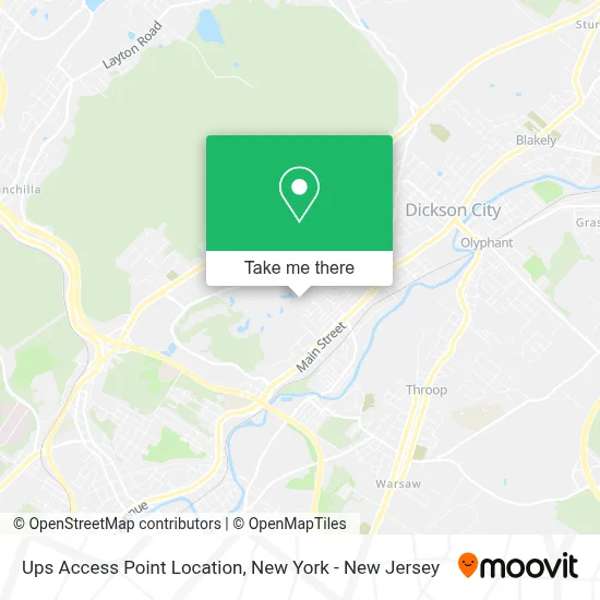 Ups Access Point Location map