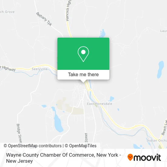 Wayne County Chamber Of Commerce map