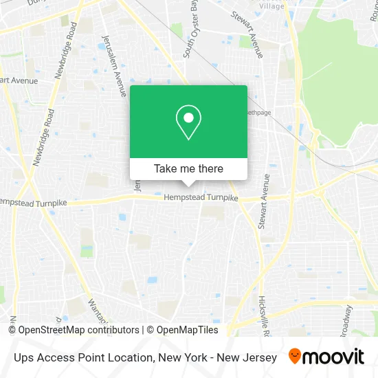 Ups Access Point Location map